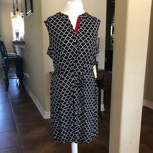 NWT Black with red trim dress - Size 1X
